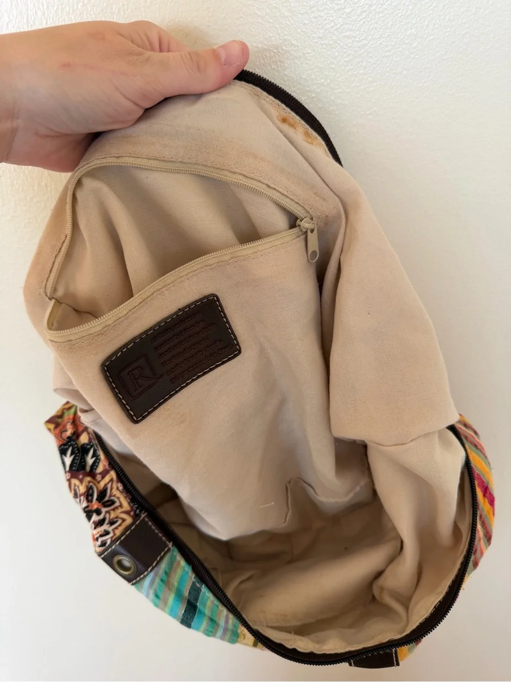 RELIC Patchwork Printed Sling Hobo Bag